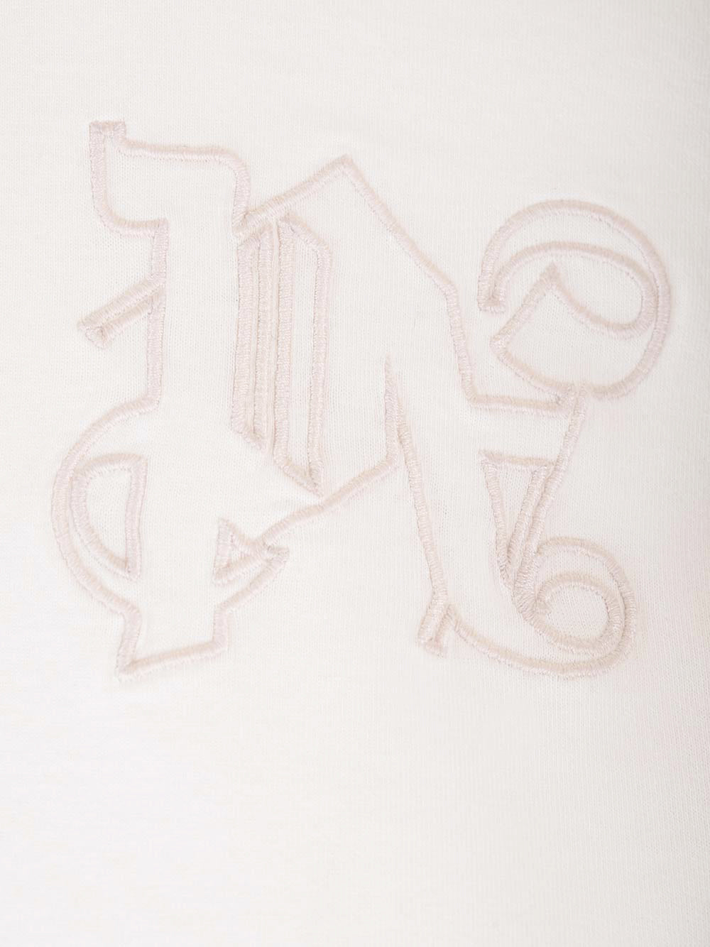 Palm Angels White  With Monogram T-Shirt - White | 5cec7917ca29873c9d67441c5c0c5fcd40cc07f9