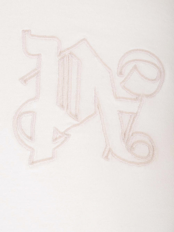 Palm Angels White  With Monogram T-Shirt - White | 5cec7917ca29873c9d67441c5c0c5fcd40cc07f9