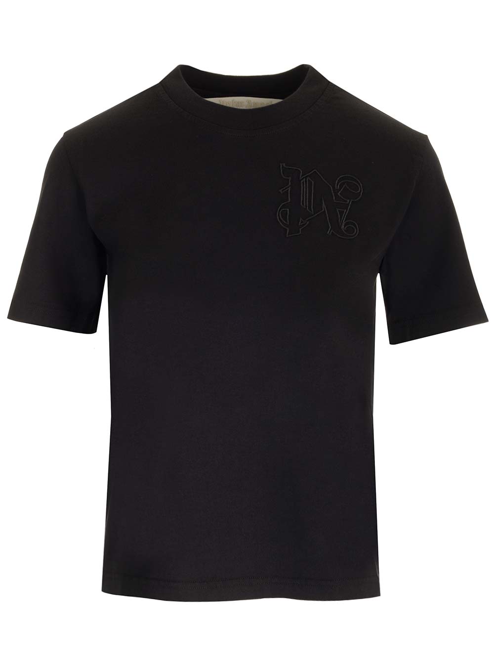 Palm Angels Black  With Monogram T-Shirt - Black | 9e4d25f503fa97587056fc31b649d8fd22faebe3