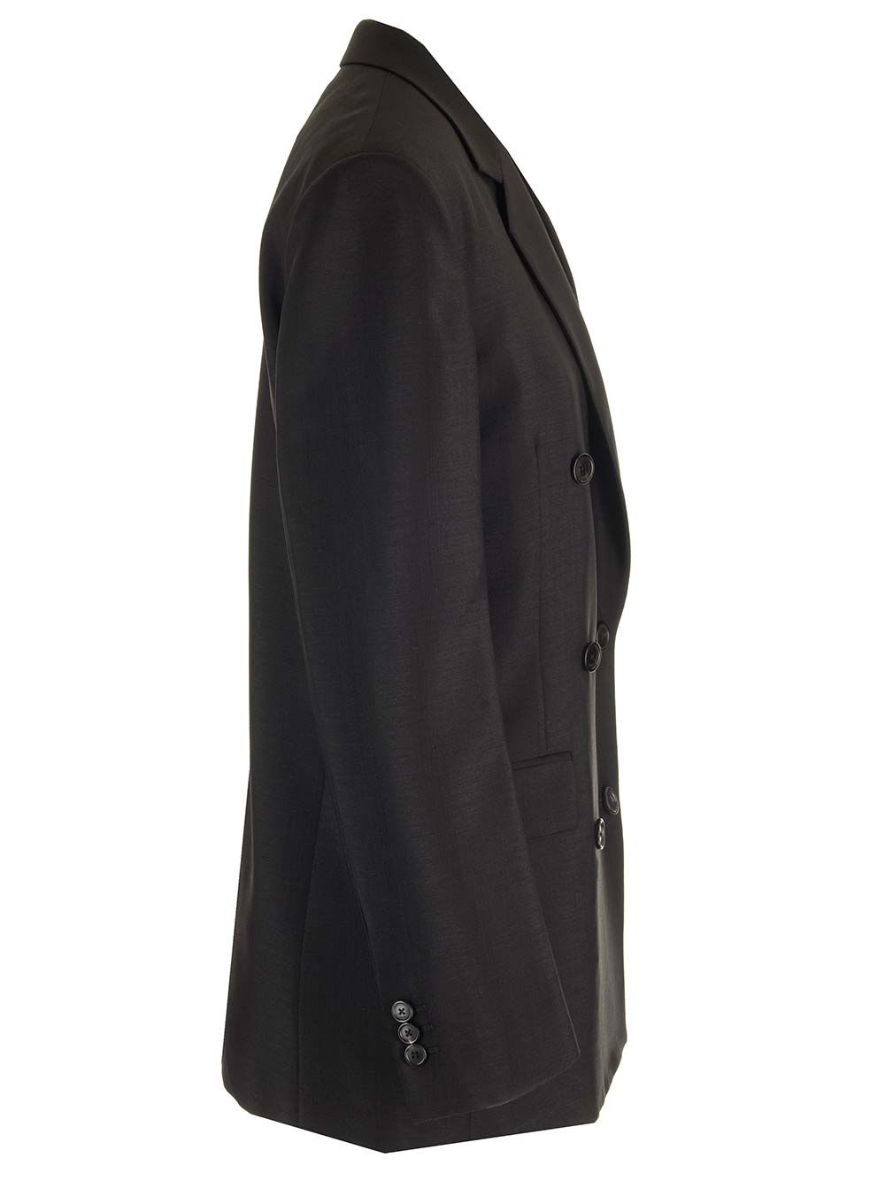 Loewe Double-Breasted Tailored Jackets - Black | 45c40206897f89cf761c0676598f5ffac9702481