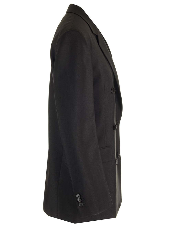 Loewe Double-Breasted Tailored Jackets - Black | 45c40206897f89cf761c0676598f5ffac9702481