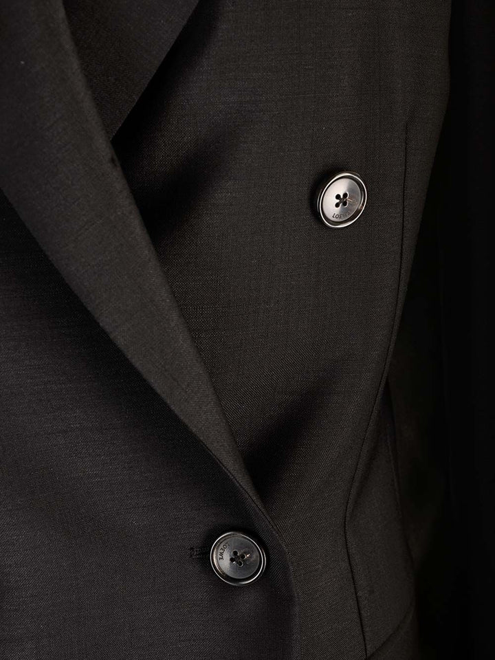 Loewe Double-Breasted Tailored Jackets - Black | d72630a5a0acaf3a0aca6b8e169284553c2fd36b