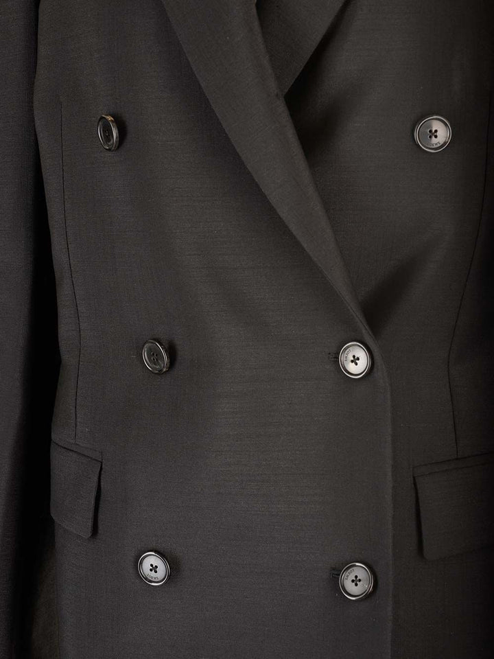 Loewe Double-Breasted Tailored Jackets - Black | 4ce4d811067c63cca670bdccfd992e53098cf1b2