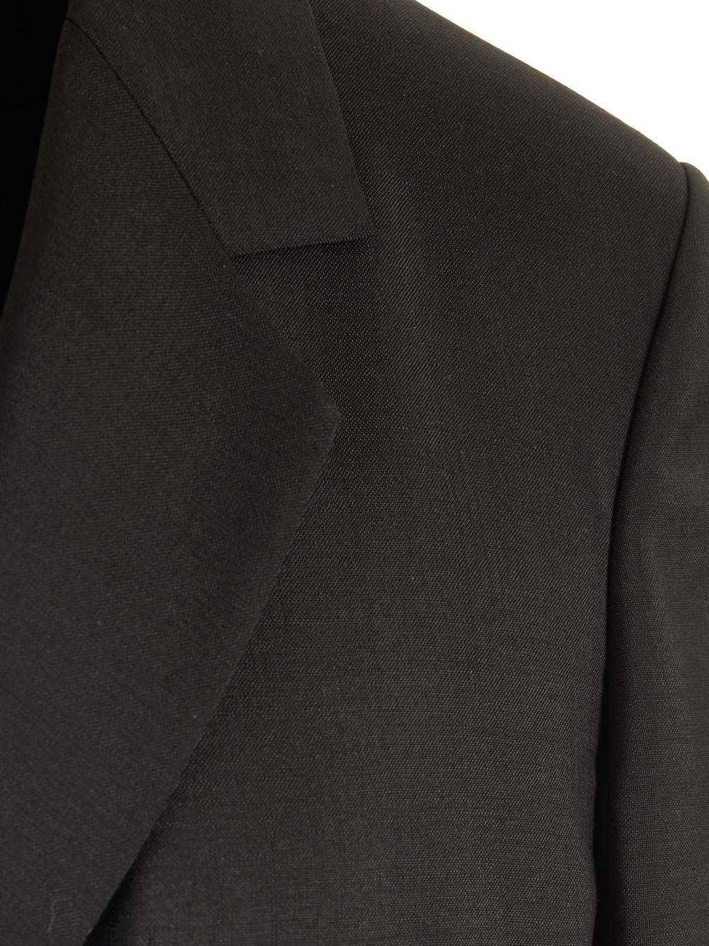 Loewe Double-Breasted Tailored Jackets - Black | a85792bb7c737f2fb70077b8d28551f25f68a8af