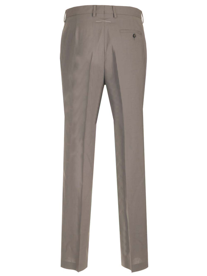 Mm6 Maison Margiela Tailored Wool Trousers - Brown | af658d071d32548a253ea0656a323f9b3357824f