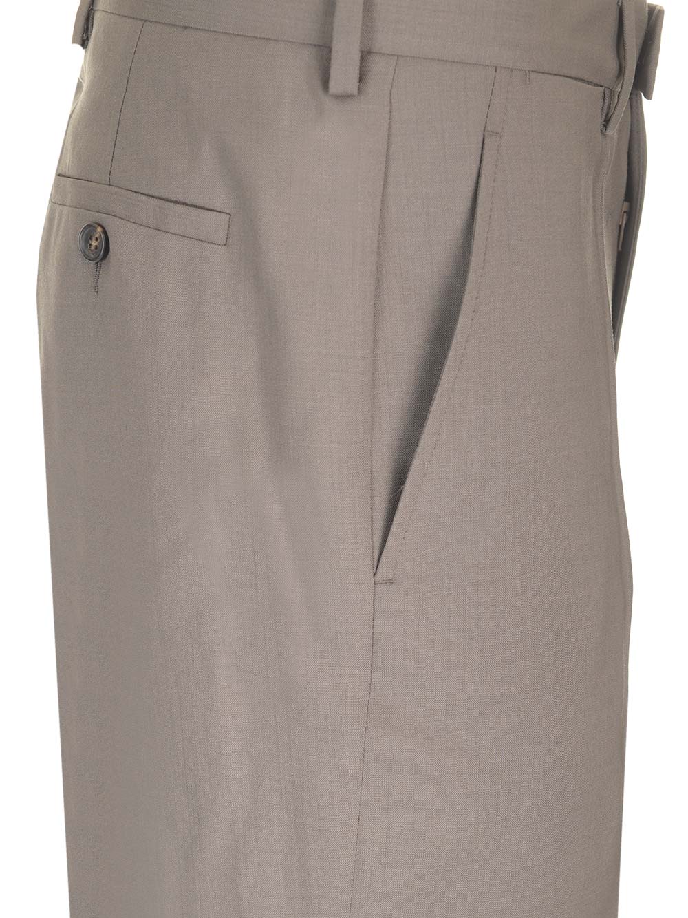 Mm6 Maison Margiela Tailored Wool Trousers - Brown | 3186a25cc2976989baa928d4e5d02e16a69bc319