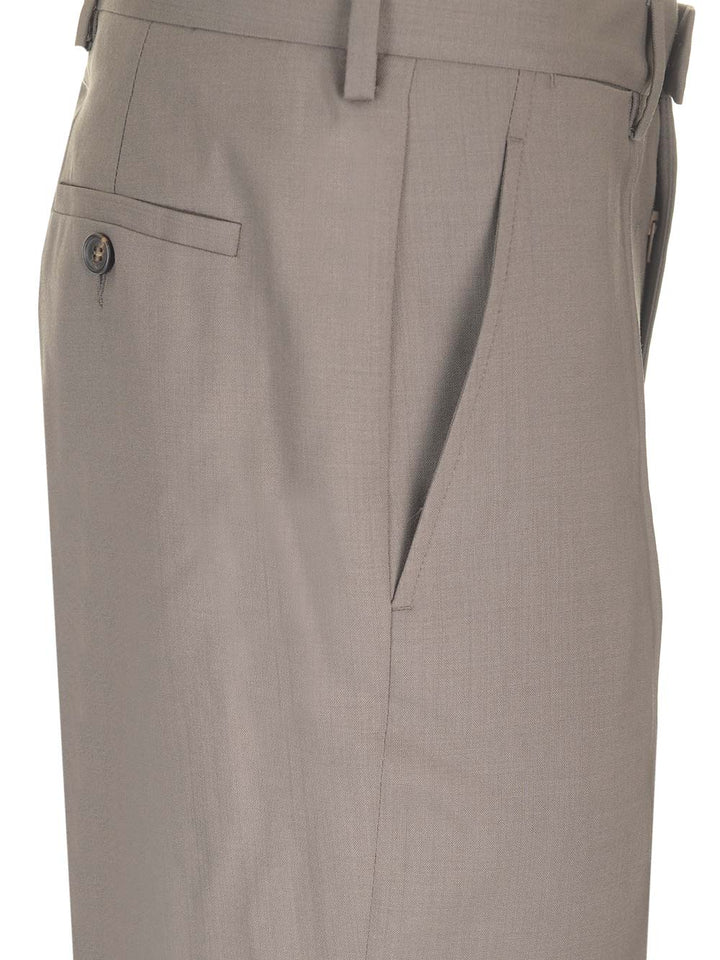 Mm6 Maison Margiela Tailored Wool Trousers - Brown | 3186a25cc2976989baa928d4e5d02e16a69bc319