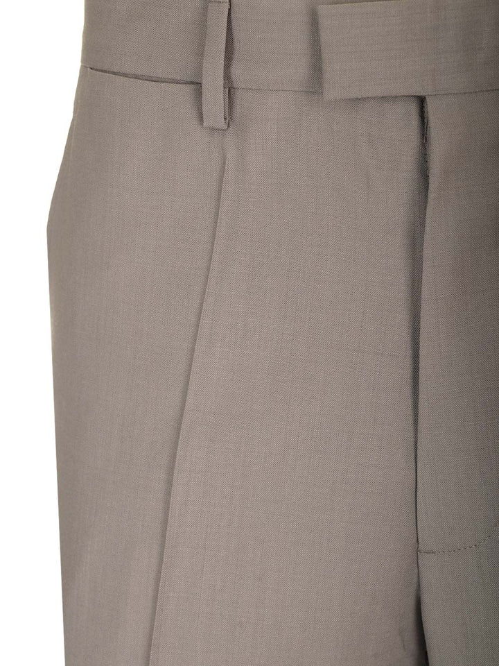 Mm6 Maison Margiela Tailored Wool Trousers - Brown | 8019271ed4858fb8b3cc27d44393c7ac109a0b3f