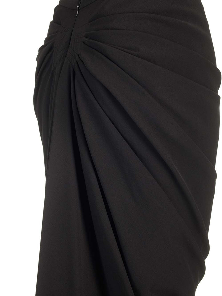 Dries Van Noten Wool Jersey Midi Skirt Skirts - Black | 9961cde2a9f4c83201bb02250cd472a48157fa3d
