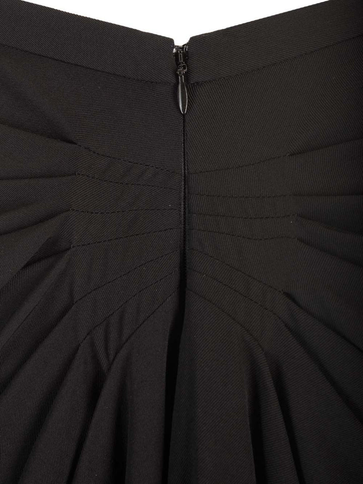 Dries Van Noten Wool Jersey Midi Skirt Skirts - Black | 818146a5d9f8e3b886bc050d3156e89bbd86fd56