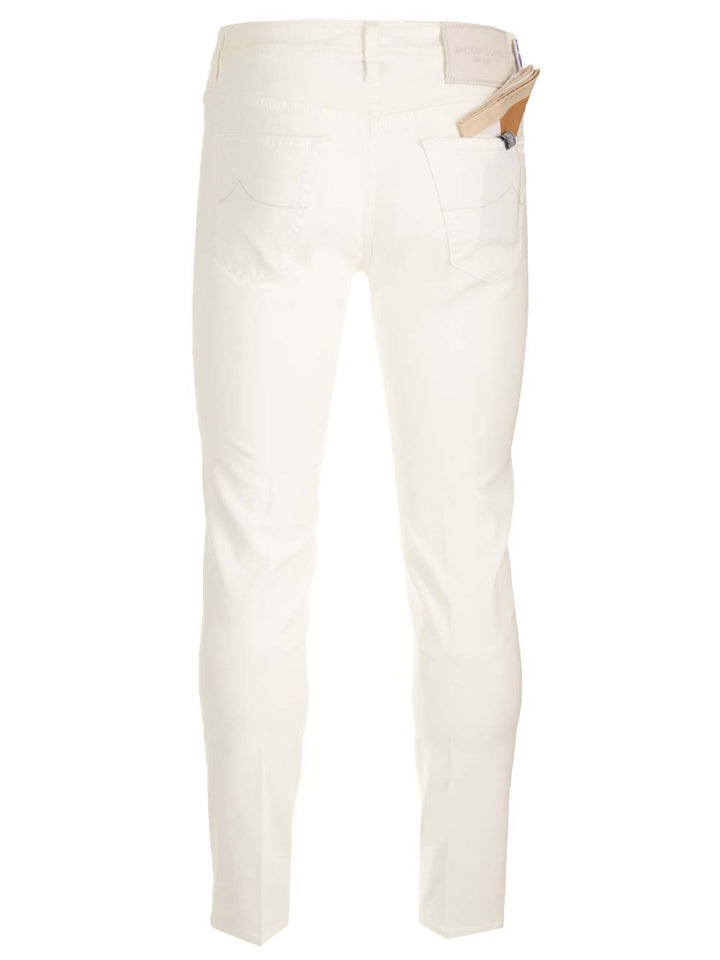 Jacob Cohen Scott Trousers - White | 10d959c261f0ab9abcb211c13285ac4bfafb2adb