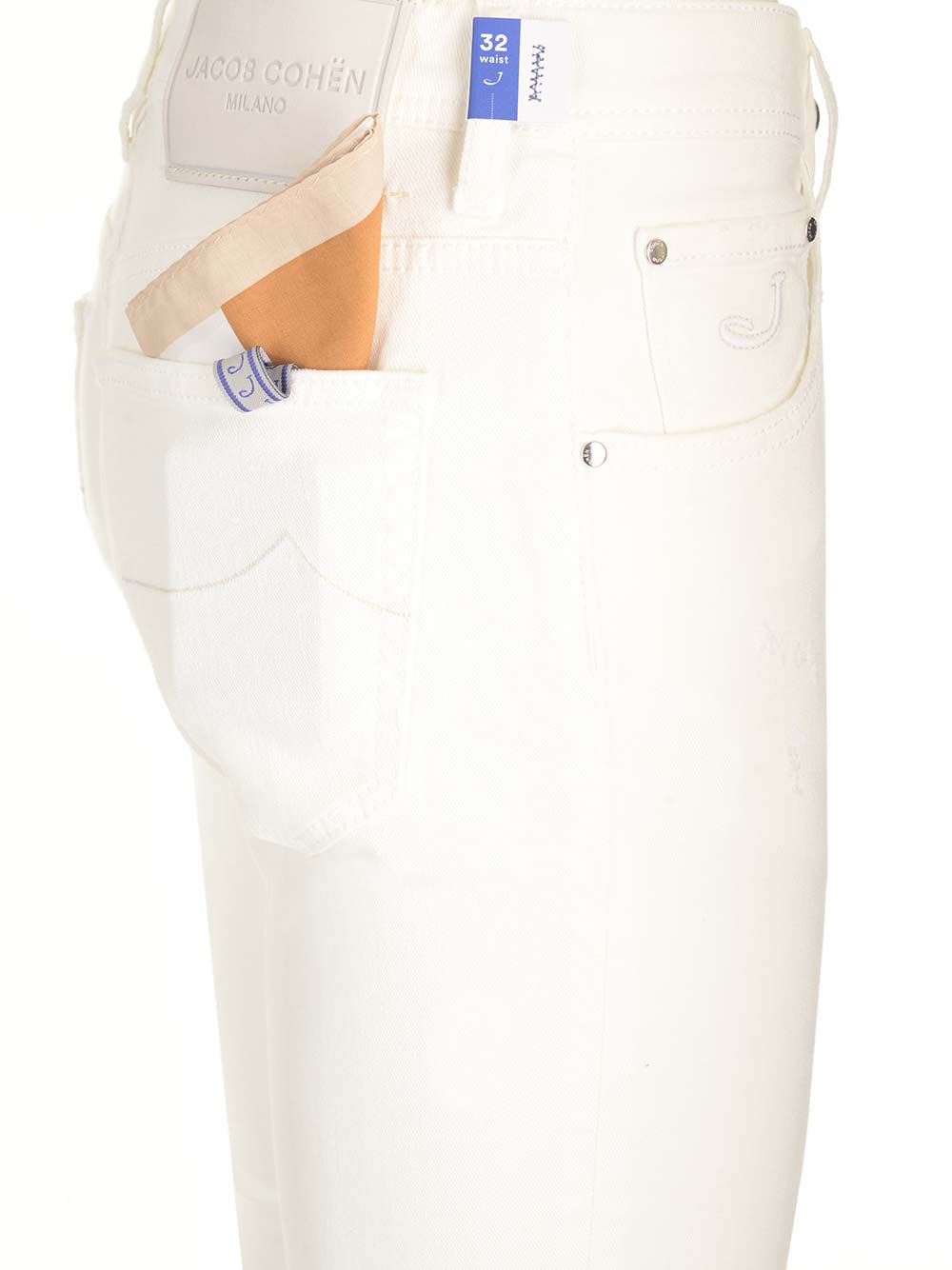 Jacob Cohen Scott Trousers - White | 31b206c89afd4f85bf40d55de64b8ef5101f6f10
