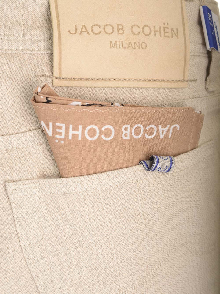 Jacob Cohen Barb Trousers - Beige | 8c51802b0bc5d73a164ee30ec9be6b20997e55ee