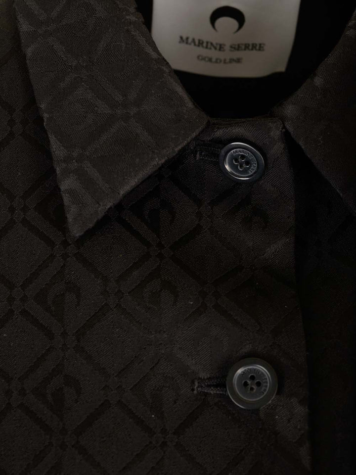 Marine Serre Moon Diamond Jackets - Black | d03982b0e191f6a9918496524282c6030e6f5ee1