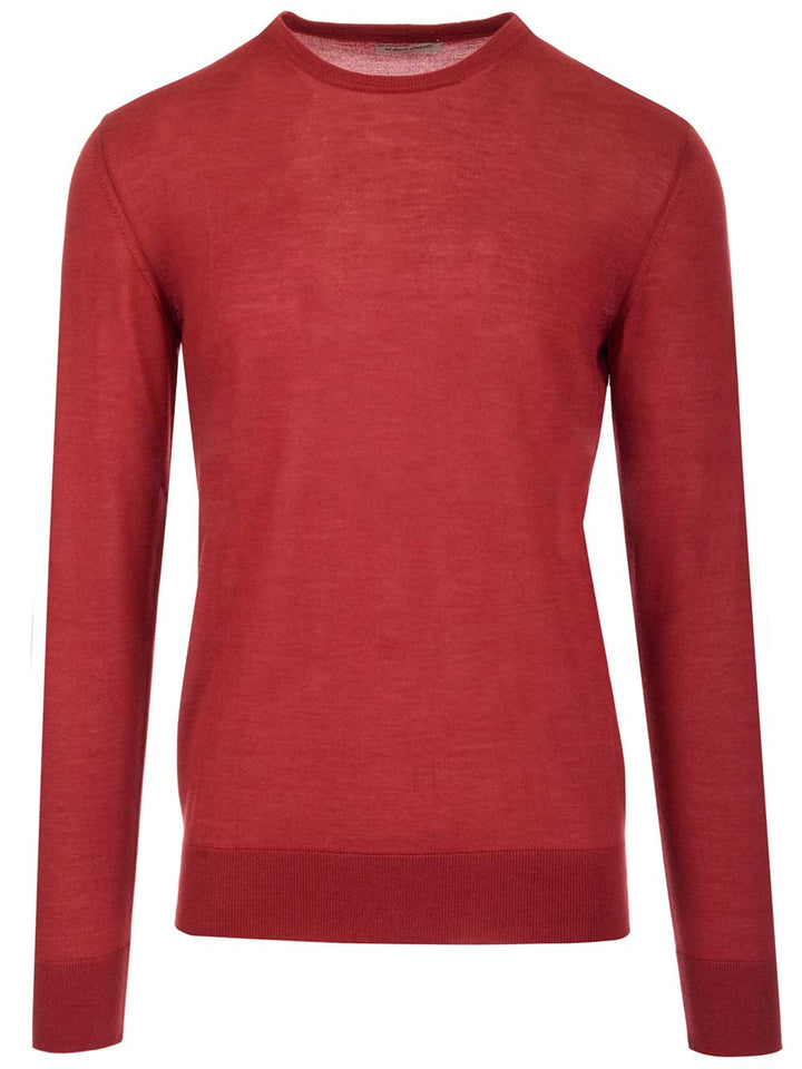 Al Duca D'Aosta Red Crewneck Sweater Knitwear - Red | b2ae9183eff2f1e0850f5f781652779226149fd1