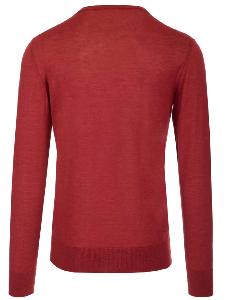 Al Duca D'Aosta Red Crewneck Sweater Knitwear - Red | bcff8cac23525e77de9fe4bf0e8ced4081d5c195