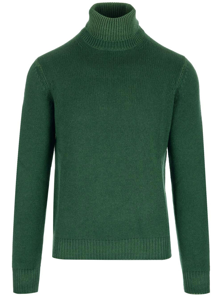 Al Duca D'Aosta Slim Fit Turtleneck Knitwear - Green | bcba1f1dfaa9335c3b567ba44d0c8aed41a32e99
