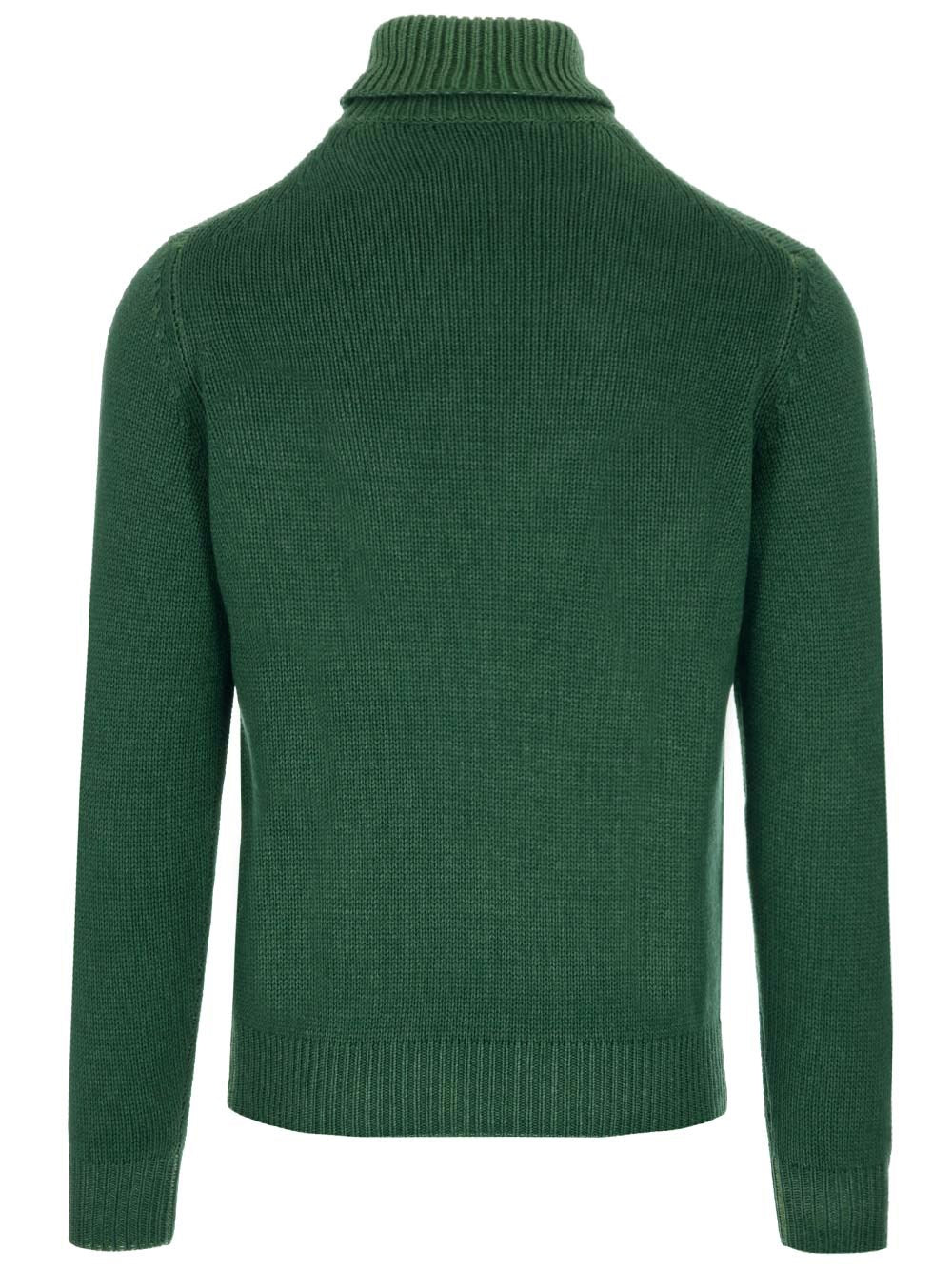 Al Duca D'Aosta Slim Fit Turtleneck Knitwear - Green | 480b690e981111221cbc08928c72fed3fba2ea3d
