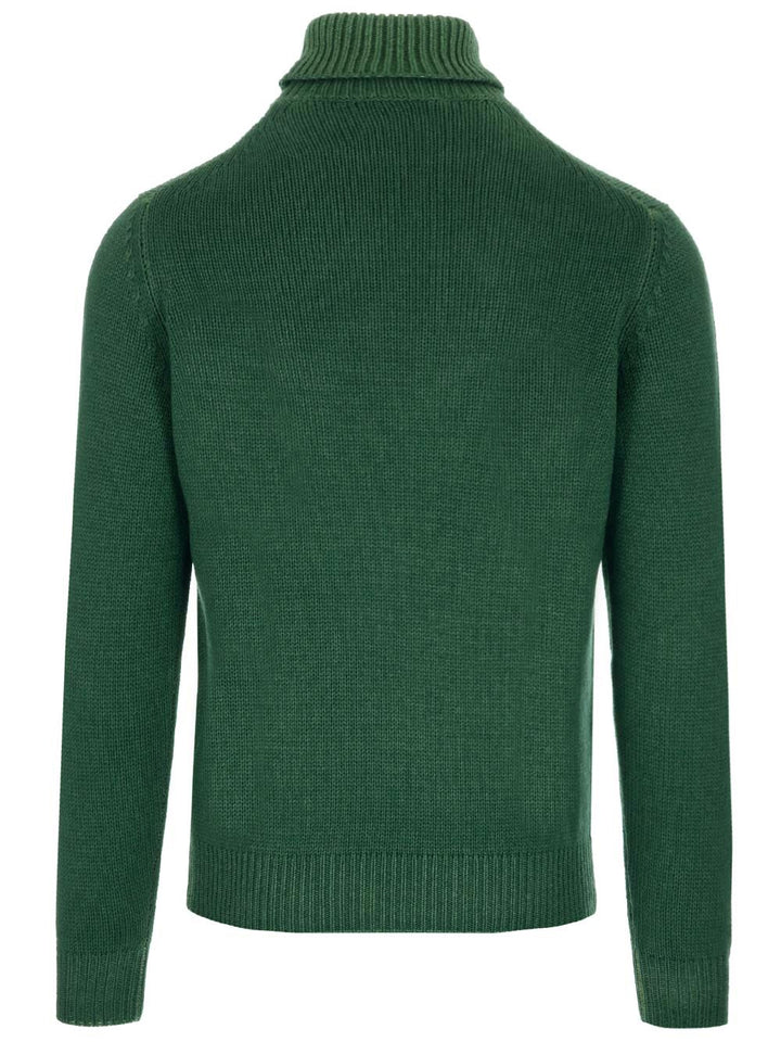 Al Duca D'Aosta Slim Fit Turtleneck Knitwear - Green | 480b690e981111221cbc08928c72fed3fba2ea3d