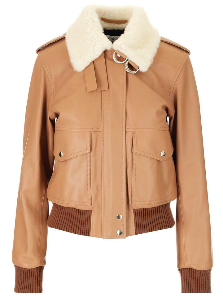 Loewe Nappa Aviator Jacket Jackets - Brown | a76011ba439302218087d5bef6c53688b68252b3