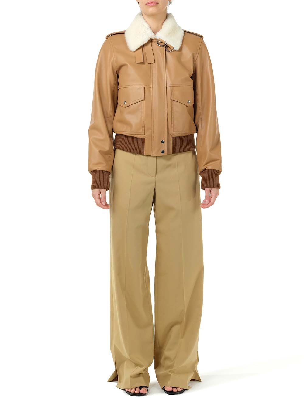 Loewe Nappa Aviator Jacket Jackets - Brown | eca024defe79276d1842aef832dd28465d24ac5a