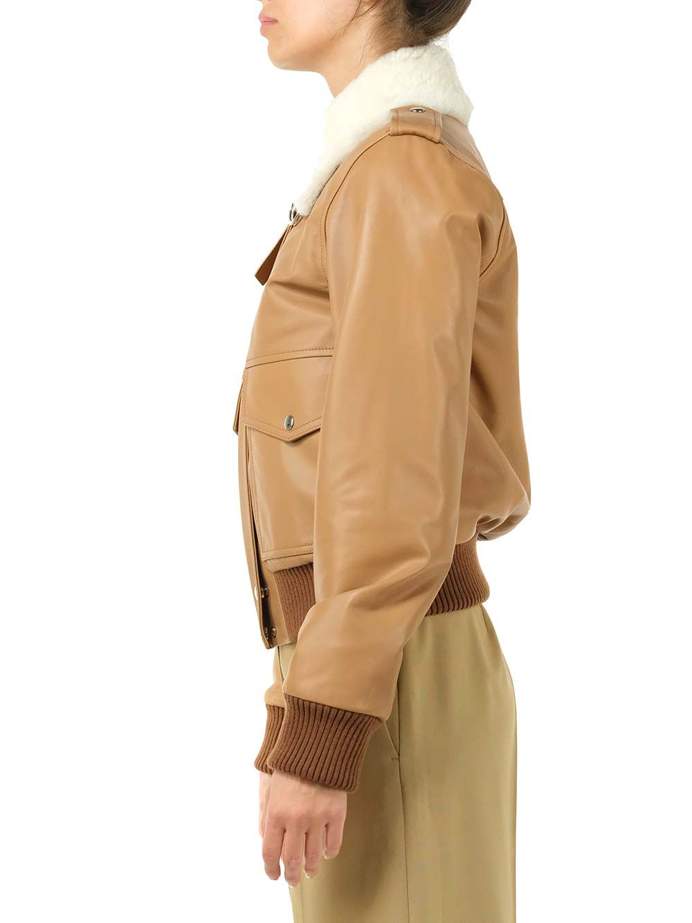 Loewe Nappa Aviator Jacket Jackets - Brown | f1e2bc69266d132edd9b52f7242db95e884713c2