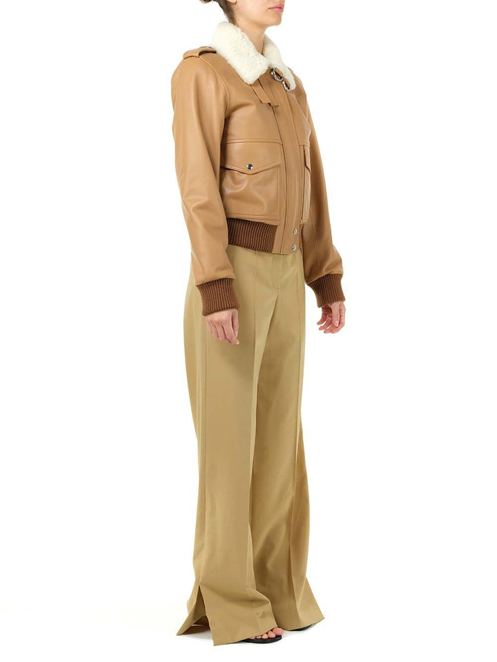 Loewe Nappa Aviator Jacket Jackets - Brown | 109e1cbd4df78922866ffb13dafc7a1f4cd79729