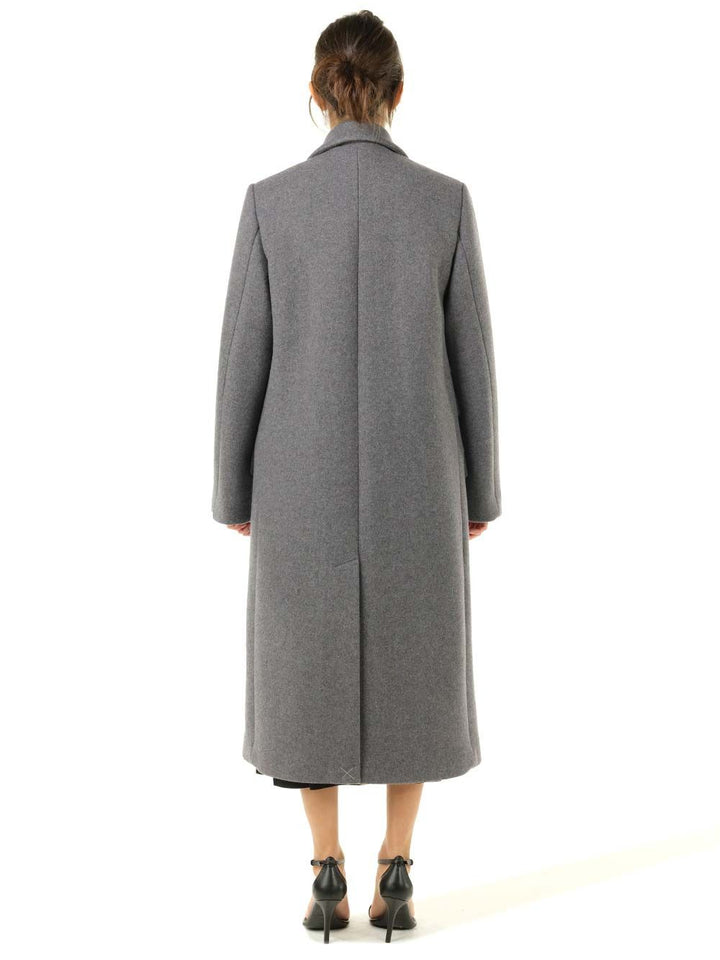 Loewe Wool And Cashmere Long Coat Coats - Grey | 5648c50ab853b80f20cfb92e5034c2e6b2c0fb3c