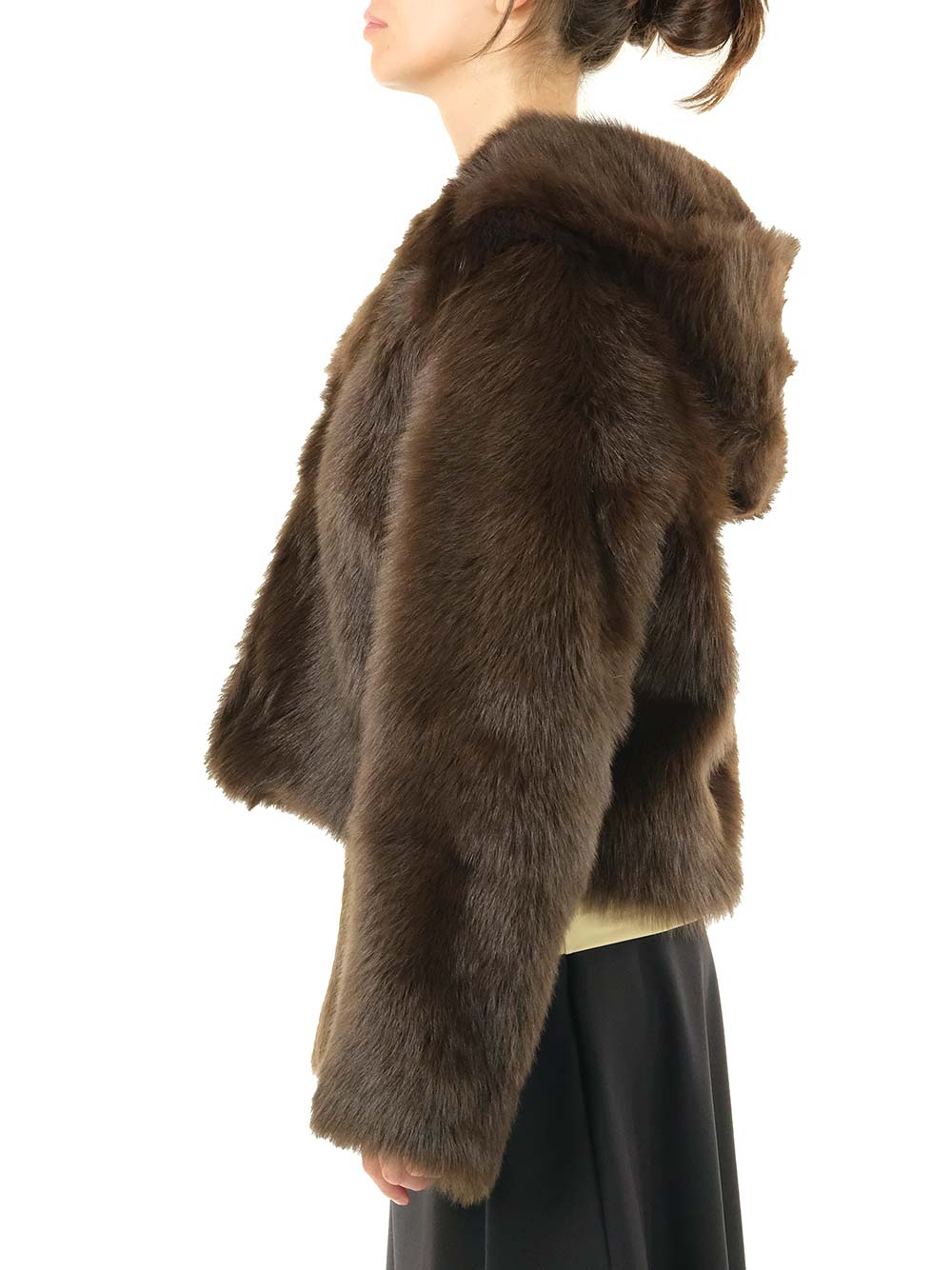 Loewe Shearling Hooded Jacket Coats - Brown | ee32d62be2e0dfaac0520c3a896d96f3a686624d