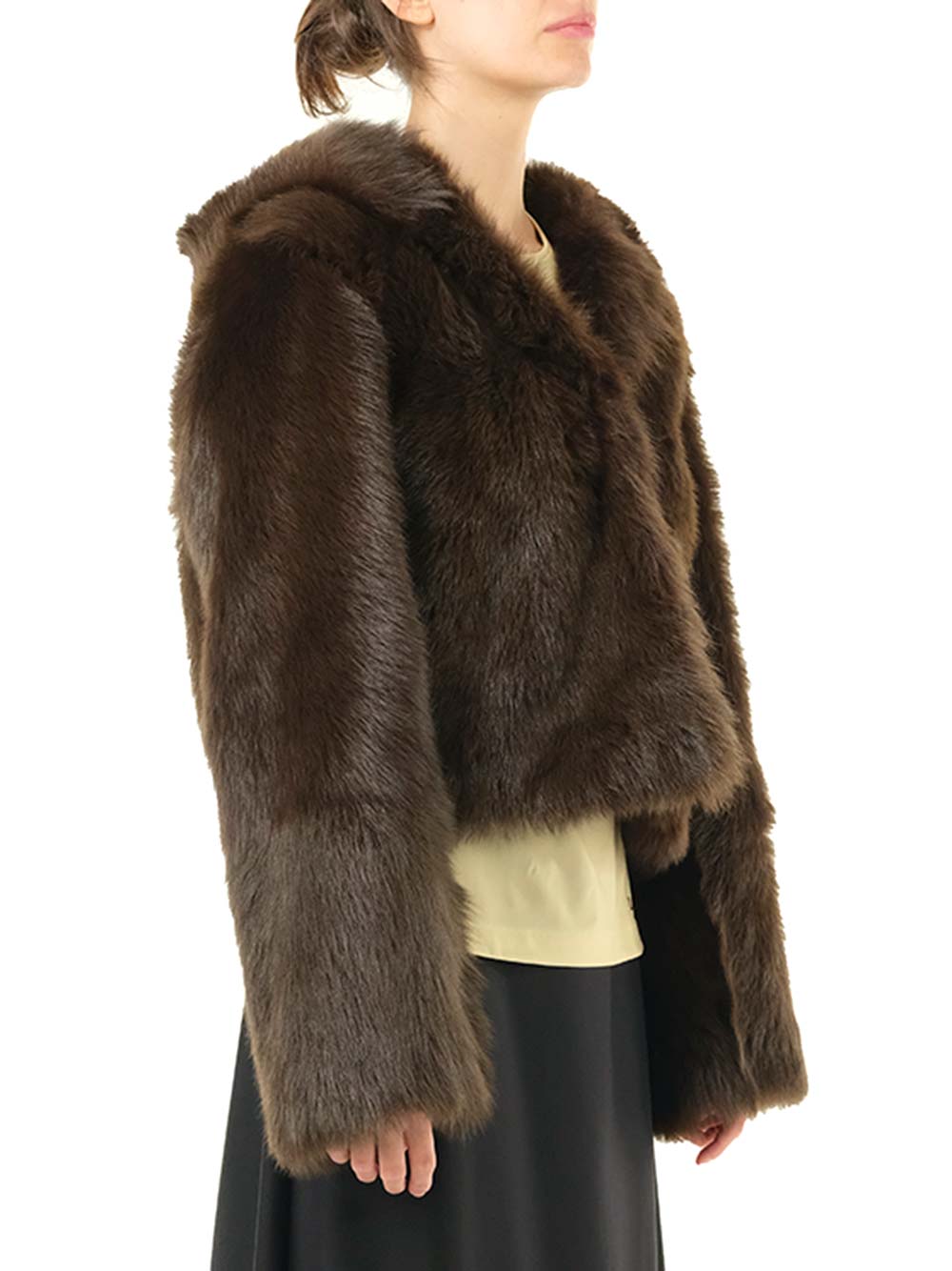 Loewe Shearling Hooded Jacket Coats - Brown | 5fd74ac5be5e4030abcf84fb6792cdf101f9be32