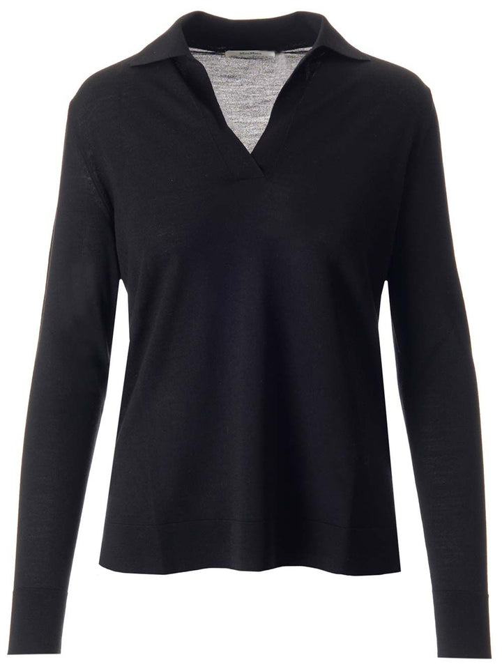 Max Mara Wool Sweater Knitwear - Black | cc93bd021835af593d287e445a501139ffa668fc