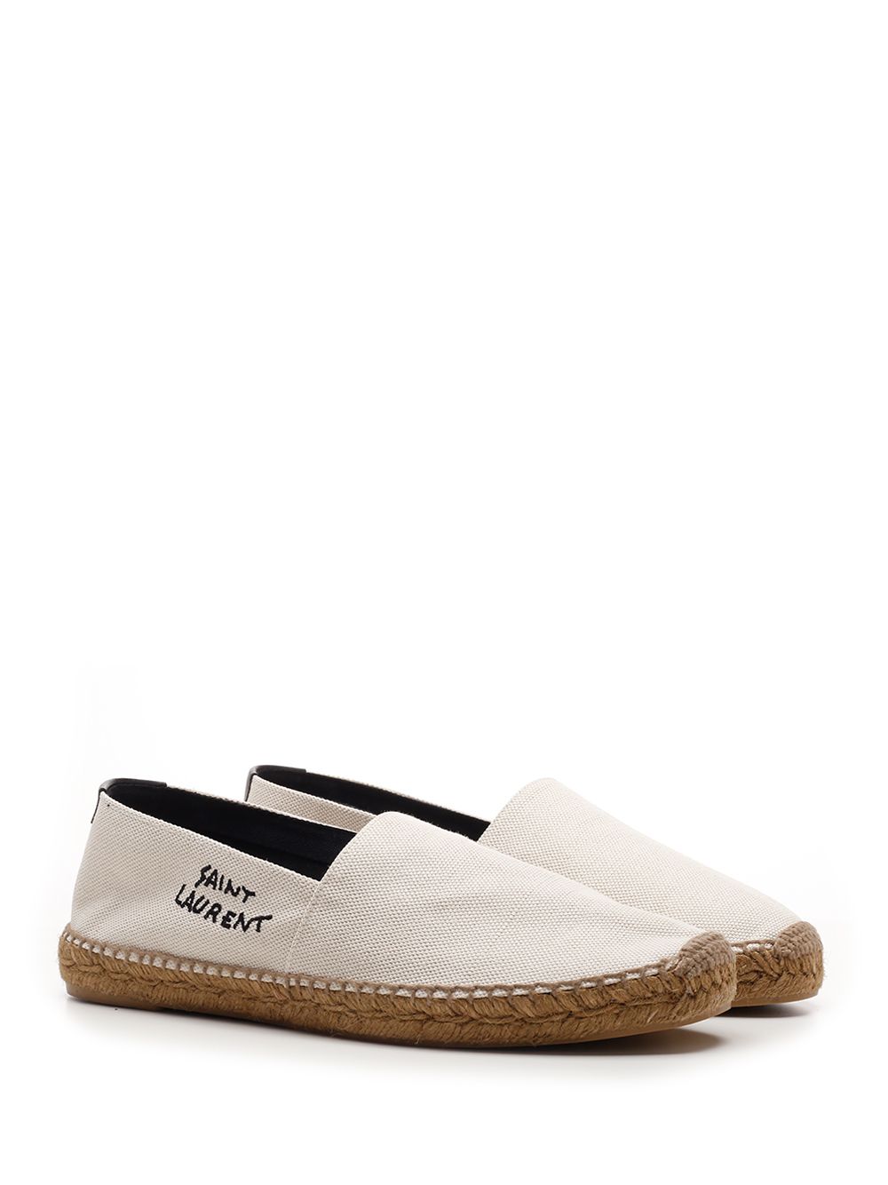 Saint Laurent Black Espadrilles Loafers - White | 49a1e2cf62999be5b7fe36a5826a60d3ac53eeb7