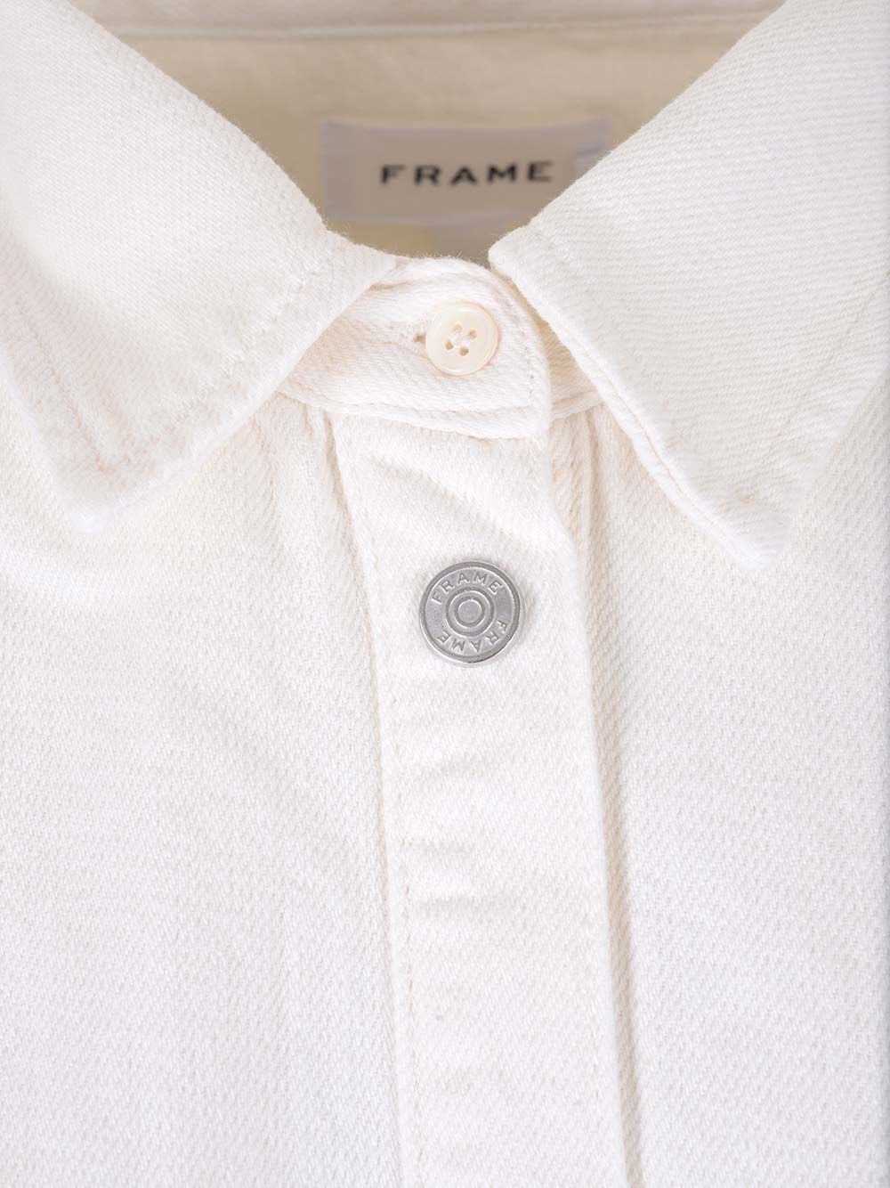 Frame White Denim Shirt Jackets - White | b6237d654bb00cecb39bac995e0c257be902db49