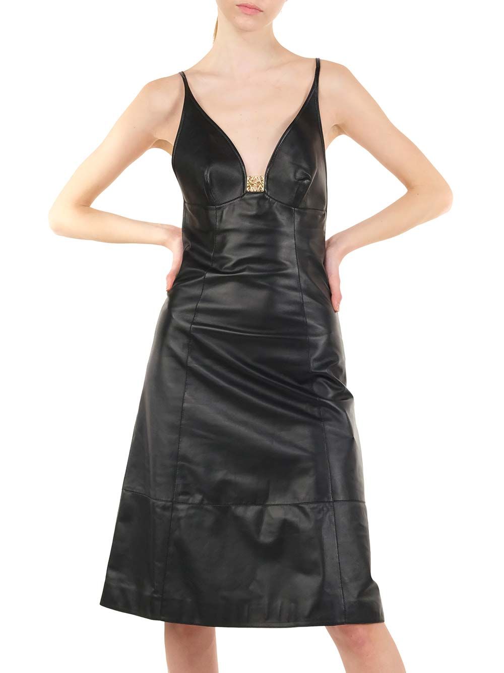 Loewe Dress In Nappa Dresses - Black | ee01c479f57266a9c0d043fedee42c287e3c65e1