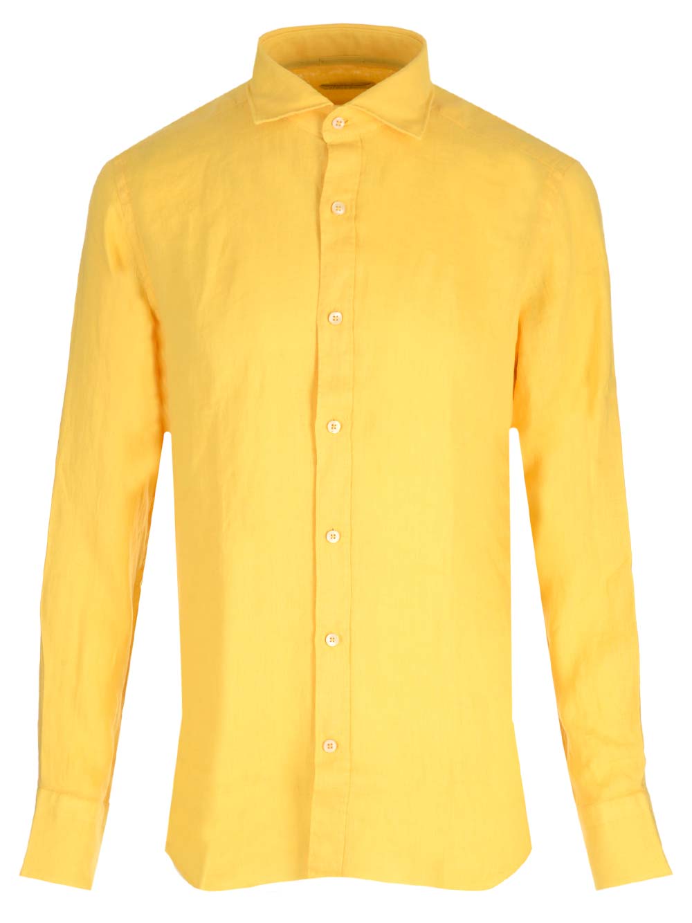 Al Duca D'Aosta 1902 Yellow Linen Shirt Shirts - Yellow | ce631cfc010d17d65cc7604418e101498a44a062