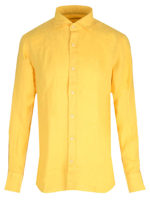 Yellow Linen Shirt Shirts Yellow
