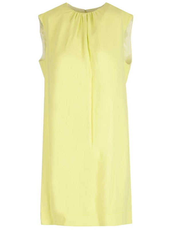 Mini Shift Sleevless Dress Dresses Yellow