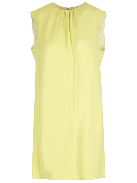 Mini Shift Sleevless Dress Dresses Yellow
