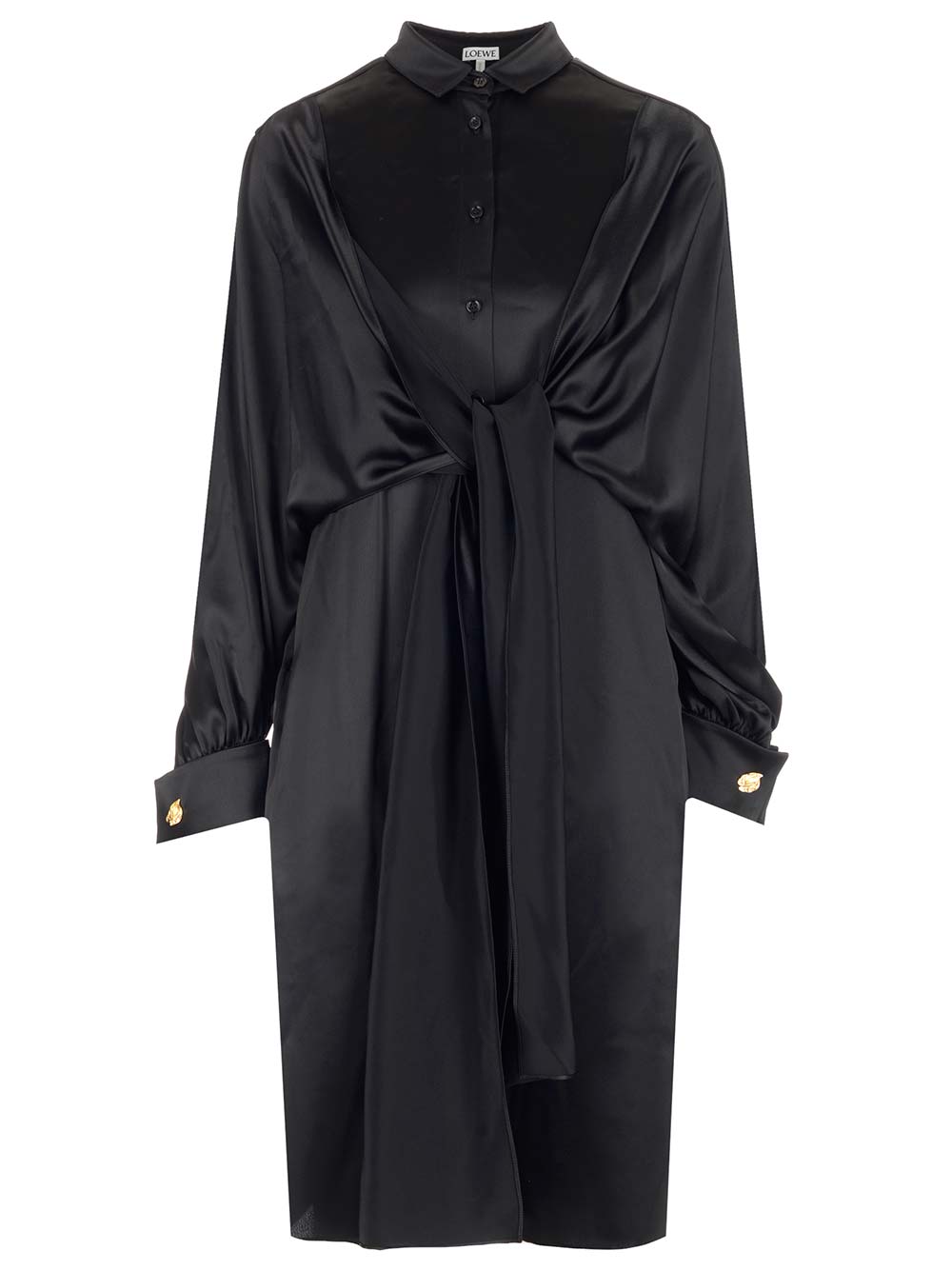 Loewe Knot Dress Dresses - Black | a9fa15e2719f6ed2611b0ff943753a4a2922e76d