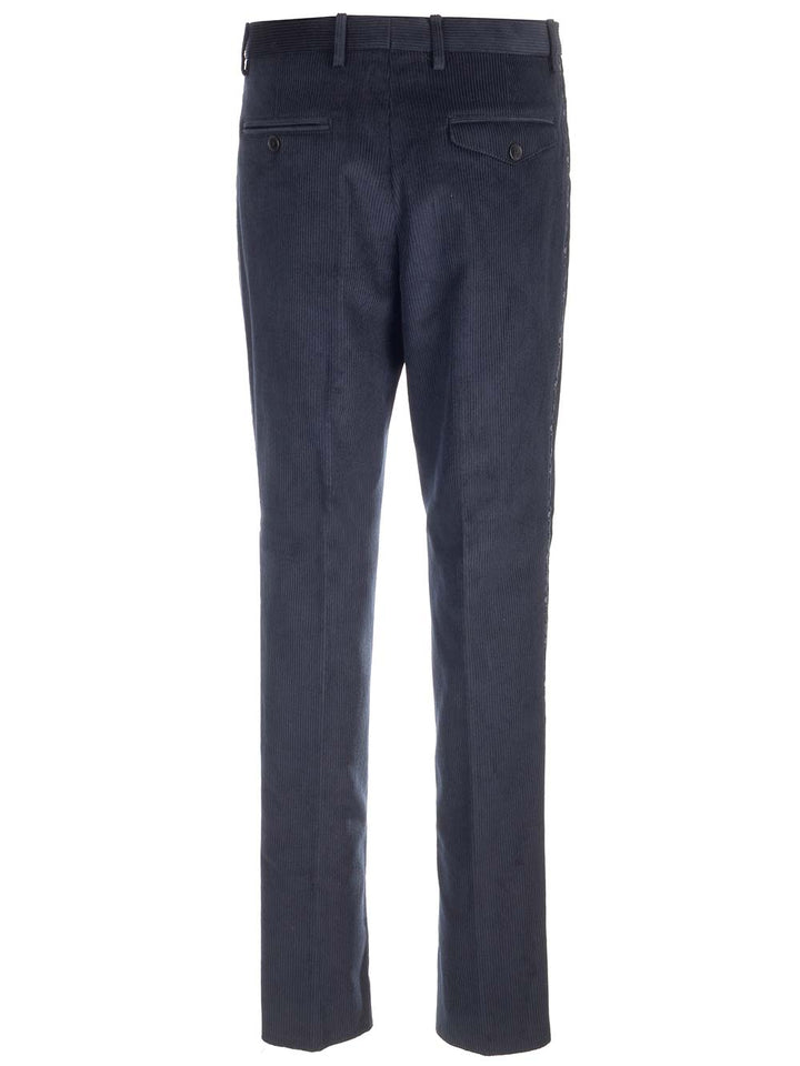 Etro Velvet Trousers - Blue | a87a8a2f8d6888f04db89aba0bffc60477ea884c
