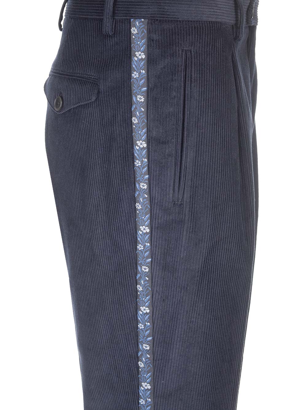 Etro Velvet Trousers - Blue | a0ff1057ca02ec1833636070dda6d31aeb7d43d8