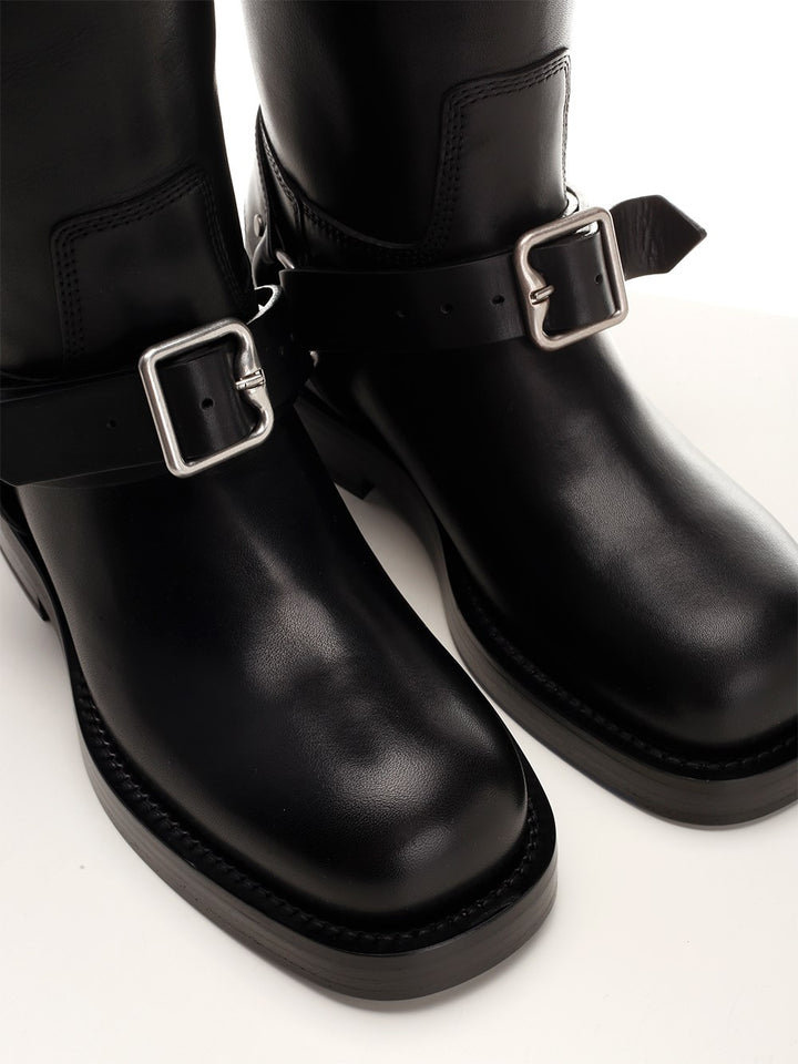 Burberry Saddle Boots - Black | a3650b7222107965e1c3fc9b7e72178ed5cd8b84