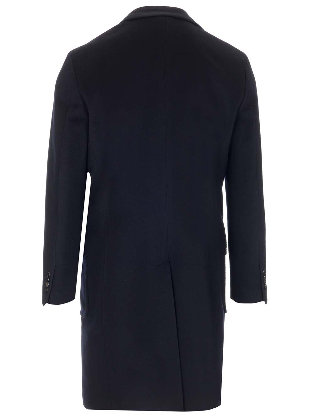 Al Duca D'Aosta Navy Blue Double-Breasted Coat Coats - Blue | f13f437d11323b68d5ace388a7b453509858e35f