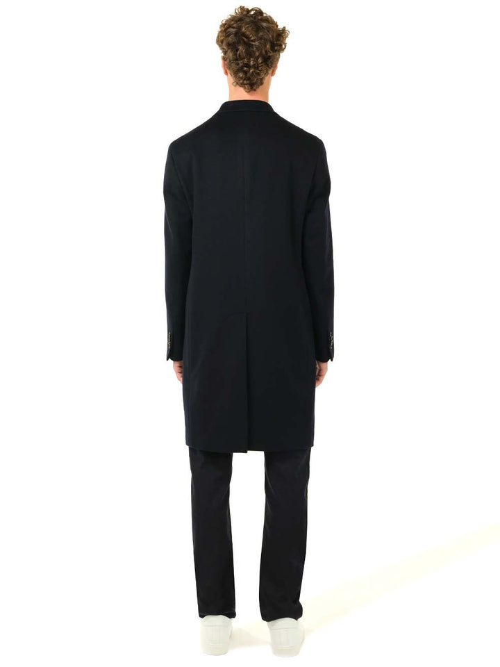 Al Duca D'Aosta Blue Cachemire Coat Coats - Blue | 59d3af26938b094bbdf88c167109aa6410eefc17