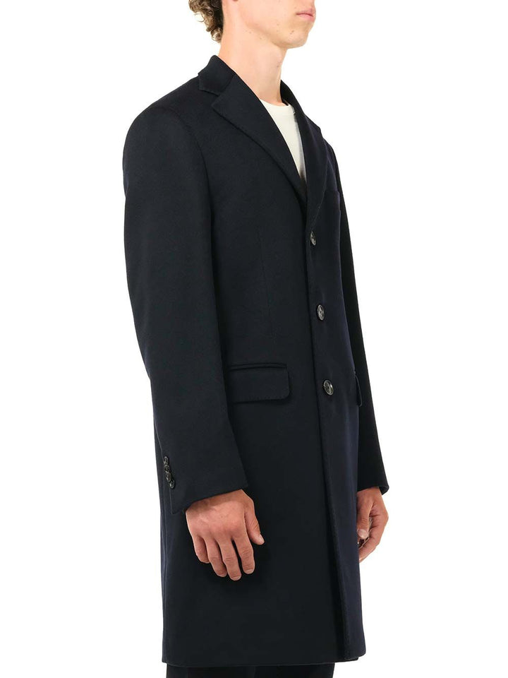 Al Duca D'Aosta Blue Cachemire Coat Coats - Blue | 7a2e6999e55169bb62b451fc79ed405dc4a1c524