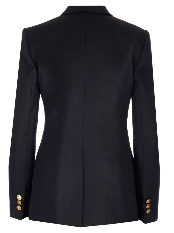 Givenchy Double-Breasted Blazer Jackets - Blue | 8d29b2efa281e585be6a7bf5bdfb73ae297d284c