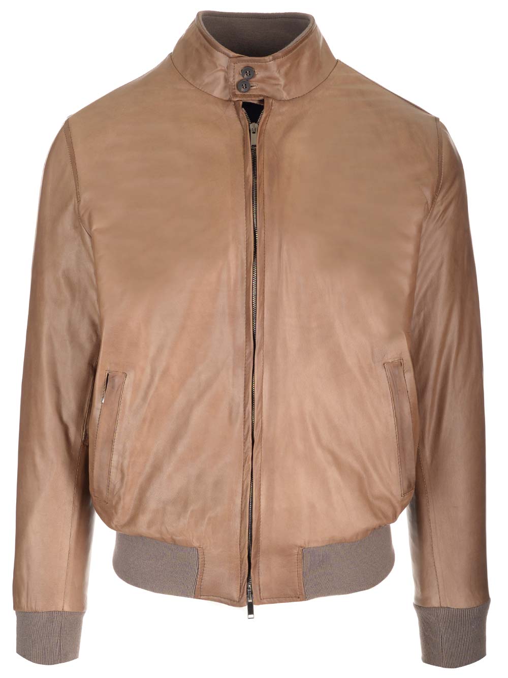 Al Duca D'Aosta 1902 Leather Padded Jacket Jackets - Brown | bb4535b98fab4b5f634f99cc30b841e17e5c3d70