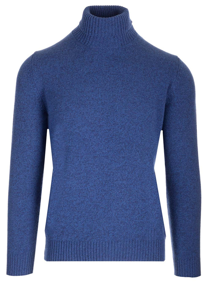 Al Duca D'Aosta 1902 Cashmere And Wool Turtleneck Knitwear - Blue | 3afbae1357a5299f1edd5e546ecbab9350f3441d