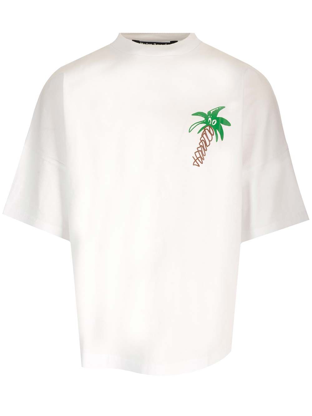Palm Angels Sketchy Oversized T-Shirt - White | 964ad435a527e335168996e6d5a513bdd977bb52