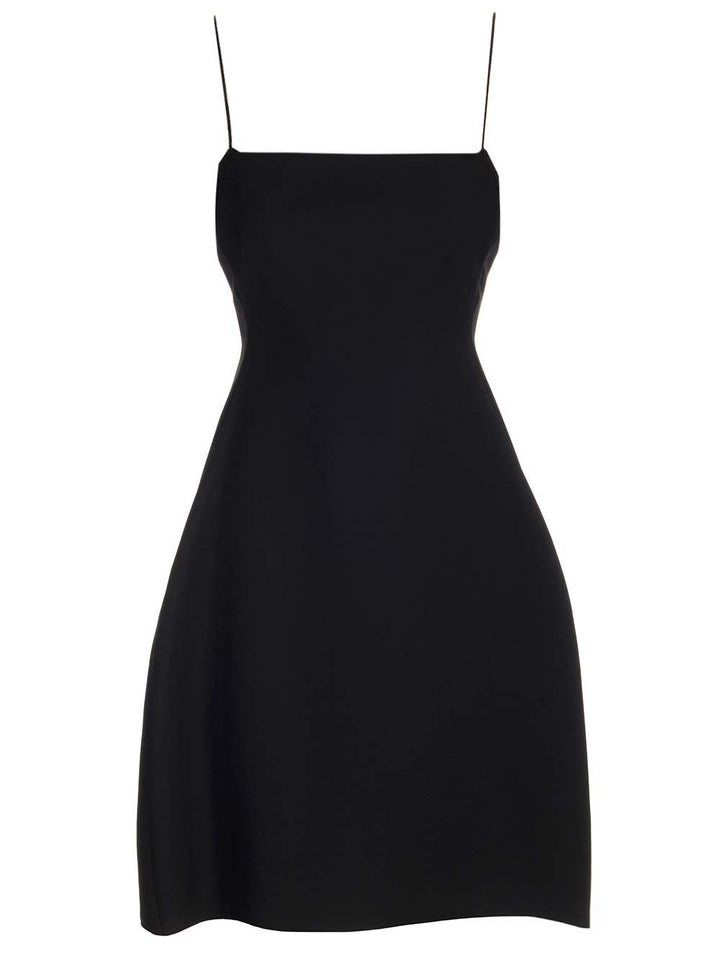 Loewe Silk And Wool Crepe Dress Dresses - Black | 7ebc2da3a6ebfa429dabfdc8225bb9fb0c421317